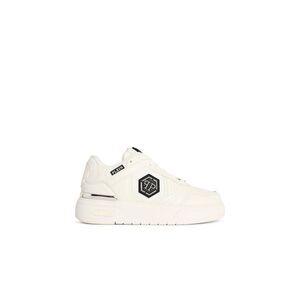 Philipp Plein 'Sk8r' White Fabric Blend Sneakers Men